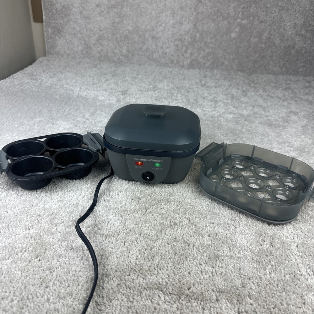 Hamilton Beach 6-in-1 Electric Egg Cooker for Hard Boiled Eggs 25510 Eggs Bites